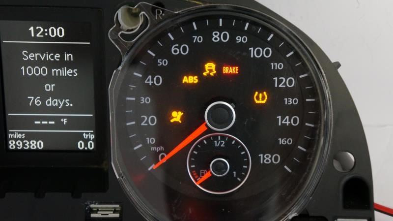 10-11 Volkswagen CC Sport 2.0L Speedometer Gauge Instrument Cluster 89K Mileage - Alshned Auto Parts