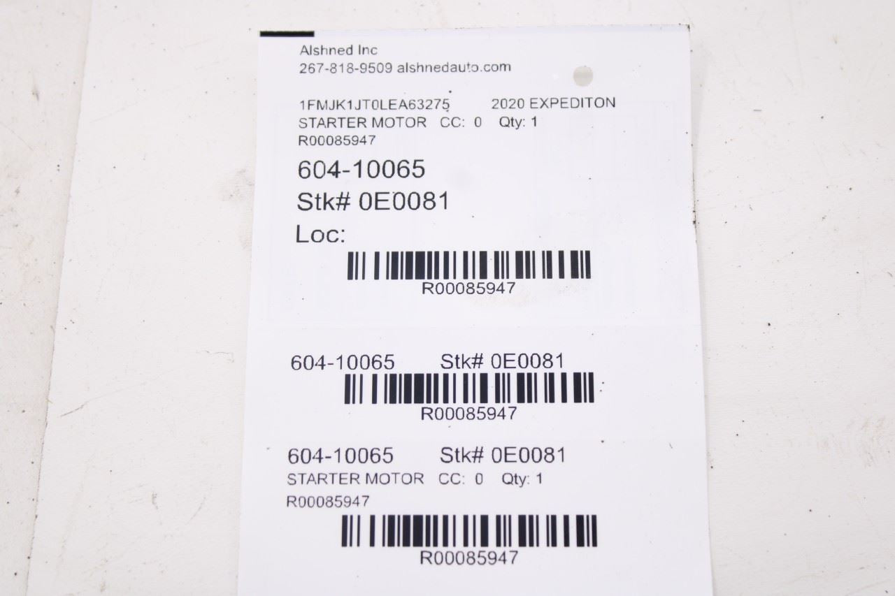 2018-2021 Ford Expedition Max XLT 3.5L Engine Starter Motor JL1T-11000-AD OEM19