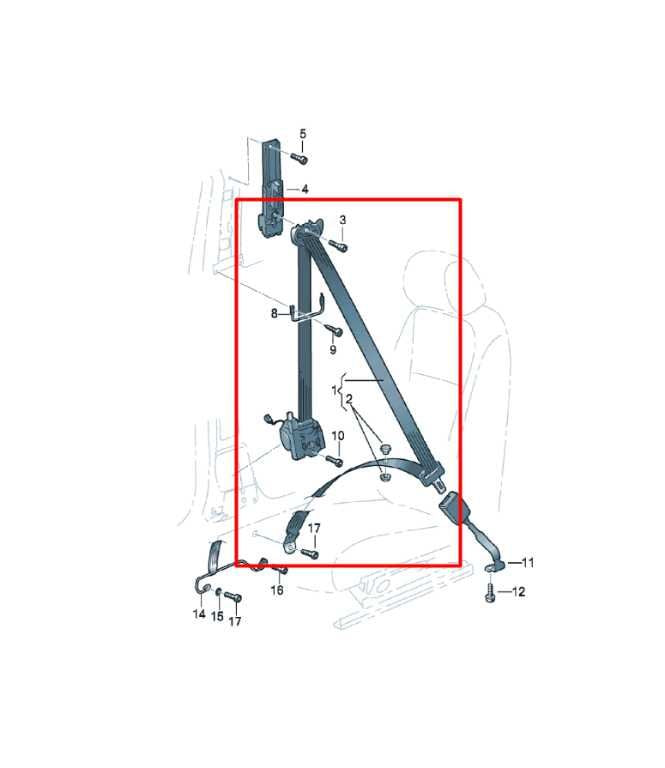 06-07 Volkswagen Golf GTI Front Right Side Seat Belt Retractor 1K3-857-706-H-RAA1