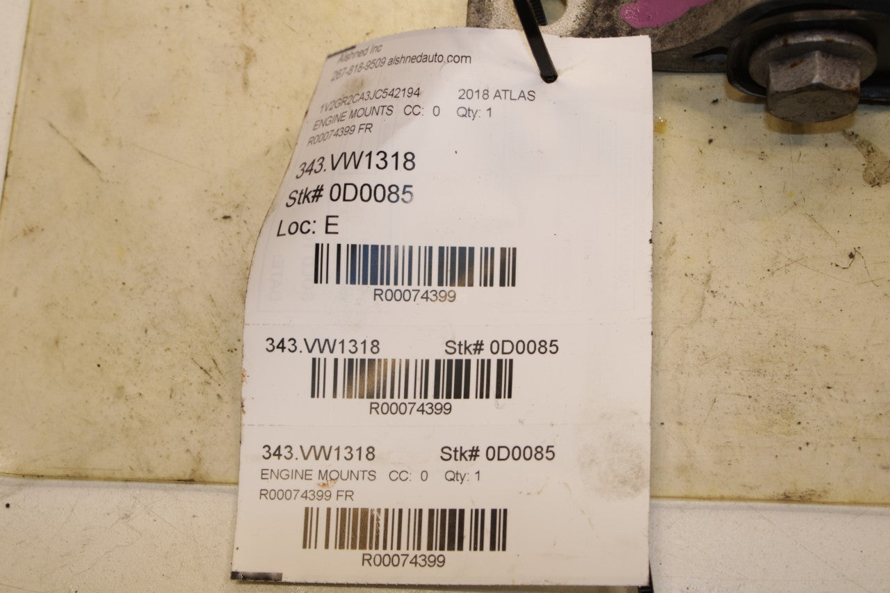 2018-25 Volkswagen Atlas S AWD Front Engine Support Mount Bracket 3QD199855 OEM - Alshned Auto Parts