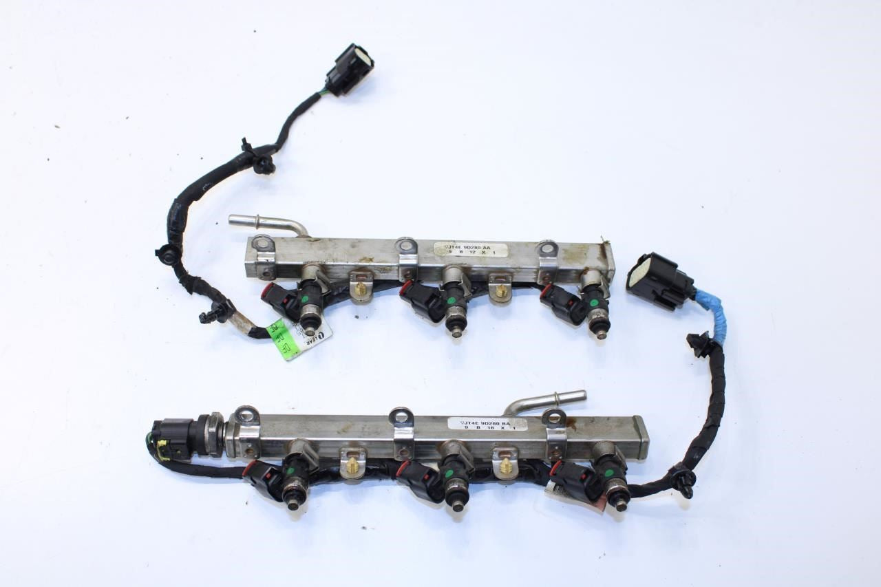 18-20 Ford F150 XL 2.7L Left and Right Upper Fuel Rail w Injectors JT4E-9D280-AA - Alshned Auto Parts