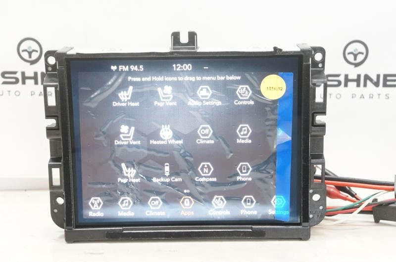 2019-20 Jeep Cherokee Uconnect 8.4'' Display Audio Radio Receiver 68297446AG OEM - Alshned Auto Parts