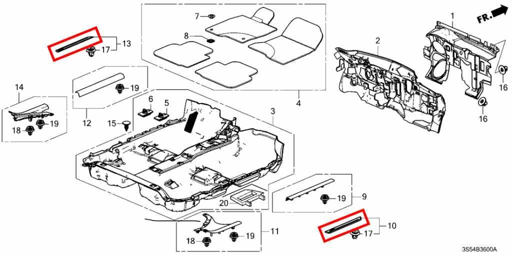 23-26 Acura Integra A-Spec Front Right and Left Side Door Sill Scuff Kick Plate - Alshned Auto Parts