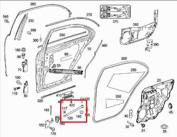 07-11 Mercedes-Benz S550 Rear LH Door Check Strap Shock Strut 221-730-05-16 OEM - Alshned Auto Parts