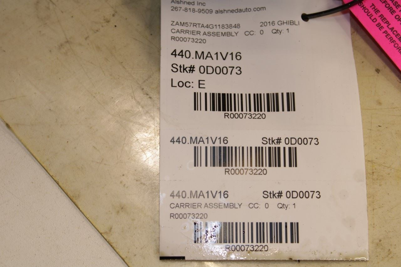 14-21 Maserati Ghibli S Q4 3L AWD Front Axle Differential Carrier 57K 670007722 - Alshned Auto Parts