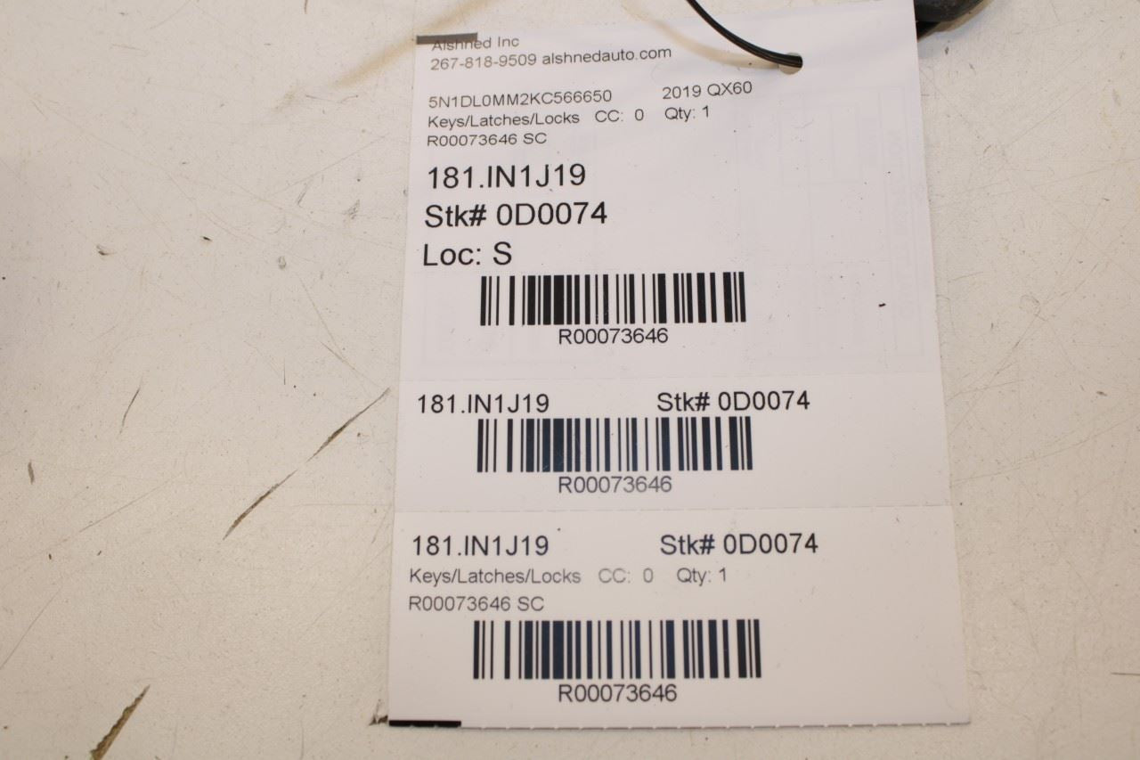 18-20 Infiniti QX60 Pure 3.5L AWD Smart Key Keyless Remote Entry Fob Transmitter - Alshned Auto Parts