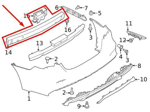 2010-2023 Nissan Maxima Rear Bumper Reinforcement Impact Bar 85030-9DL6A OEM - Alshned Auto Parts