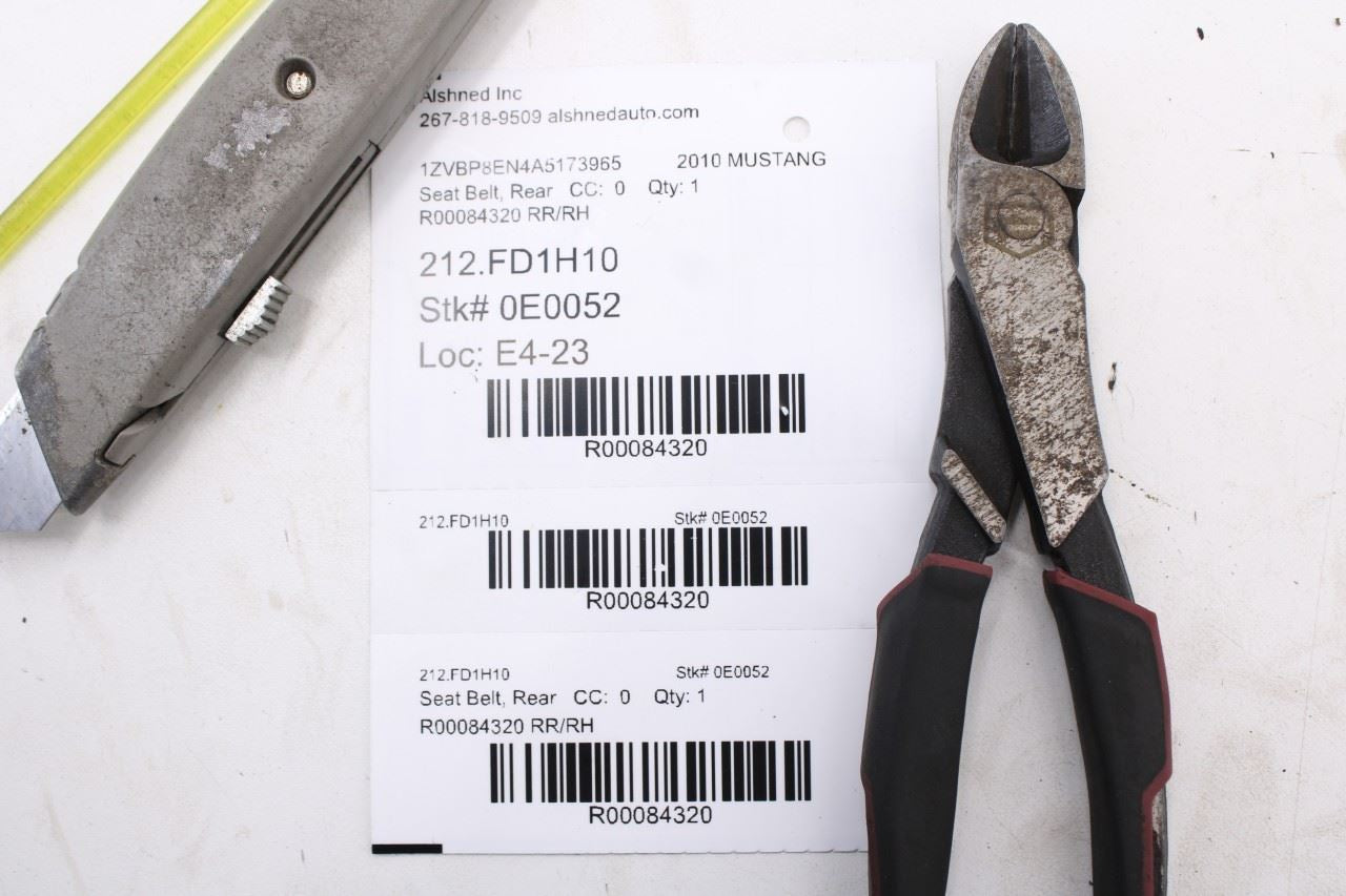 2007-14 Ford Mustang Premium Conv V6 Rear Right Side 2nd Row Seat Belt Retractor9