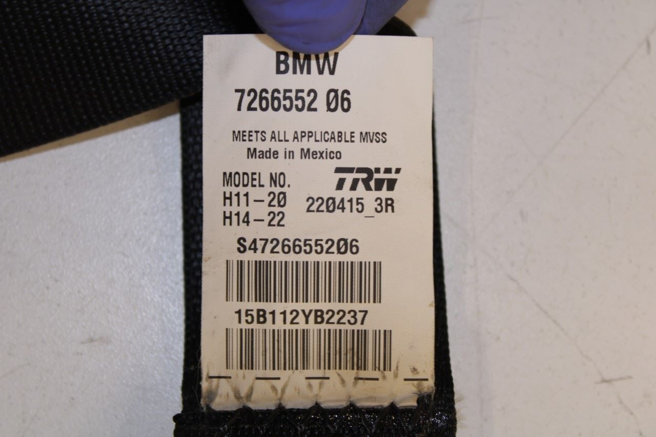 2011-17 BMW X3 xDrive28i 2.0L AWD Rear Passenger Right Side Seat Belt Retractor - Alshned Auto Parts