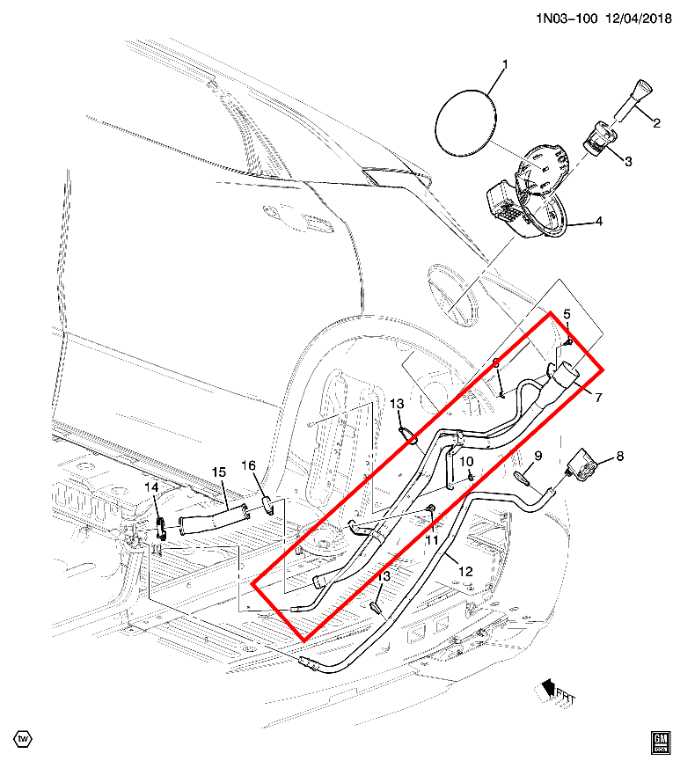 2019-2024 Chevrolet Blazer 2LT 2L Fuel Filler Neck Hose Tube Pipe 87866273 OEM - Alshned Auto Parts