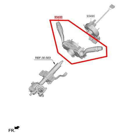 2021-23 Hyundai Elantra SEL 2.0L Steering Column Light Turn Signal Wiper Switch - Alshned Auto Parts