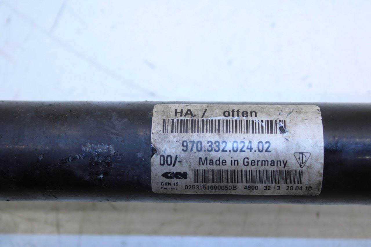 10-16 Porsche Panamera 4 AWD Rear Right CV Axle Drive Half Shaft 970-332-024-02 - Alshned Auto Parts