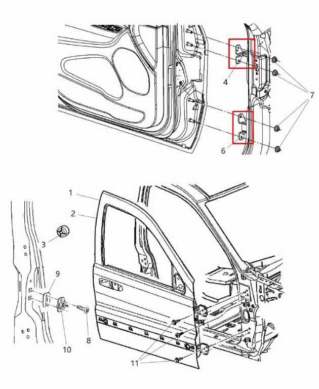 2011-21 Jeep Grand Cherokee Limited Front Right Door Hinge Upper and Lower Pair - Alshned Auto Parts