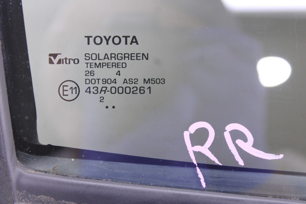 2020-2025 Toyota Corolla LE Rear Right Passenger Side Door Quarter Window Glass11