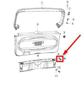 2015-2017 Jeep Renegade Trunk Luggage Cargo Net Hook Set of 4 5YR60LXHAA OEM - Alshned Auto Parts