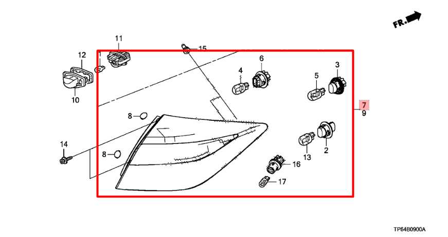 2010-12 Honda Crosstour Rear Right Side Tail Light Lamp 33500-TP6-A01 OEM *ReaD* - Alshned Auto Parts