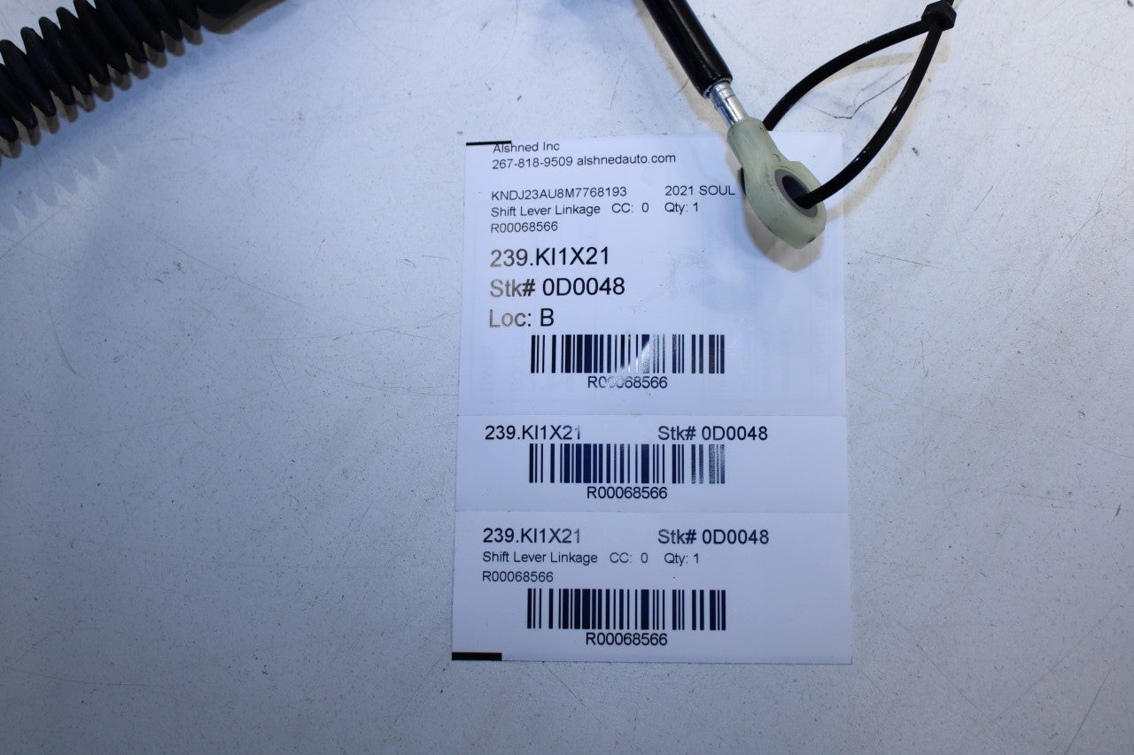 20-24 Kia Soul LX 2.0L FWD Automatic Transmission Gear Shift Lever Control Cable - Alshned Auto Parts