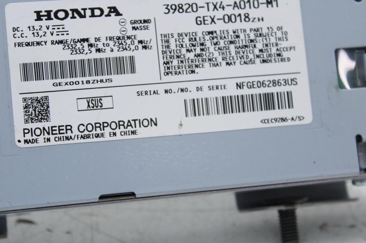 2013-2015 Acura RDX Audio Equipment Radio Receiver 39820-TX4-A010-M1 OEM - Alshned Auto Parts