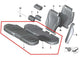 14-18 BMW X5 xDrive35i 3.0L AWD Rear 2nd Row Seat Lower Cushion 52207319605 OEM - Alshned Auto Parts