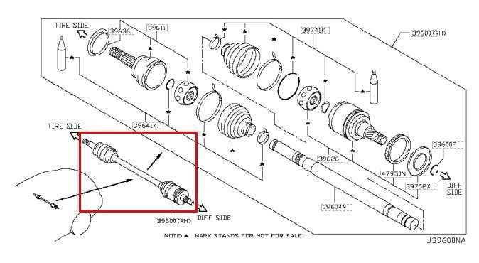 17-22 Infiniti Q60 Luxe AWD Rear Right Side CV Axle Drive Half Shaft 39600-4GB0A - Alshned Auto Parts