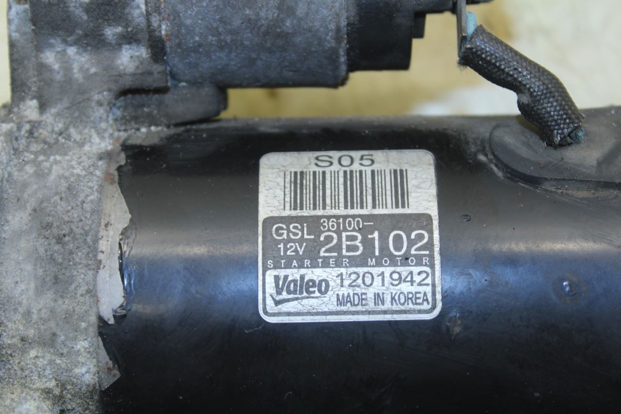 2011-2017 Hyundai Veloster Base Accent 1.6L Engine Starter Motor 36100-2B102 OEM - Alshned Auto Parts