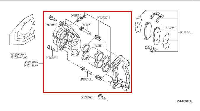 2013-2020 Nissan Pathfinder SV Front Right Side Brake Disc Caliper 41001-3JA0C - Alshned Auto Parts