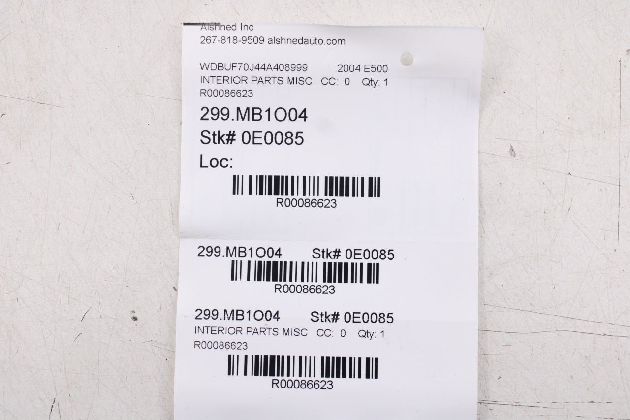 2003-2006 Mercedes-Benz E500 Front RH and LH A-Pillar Interior Molding Set of 215