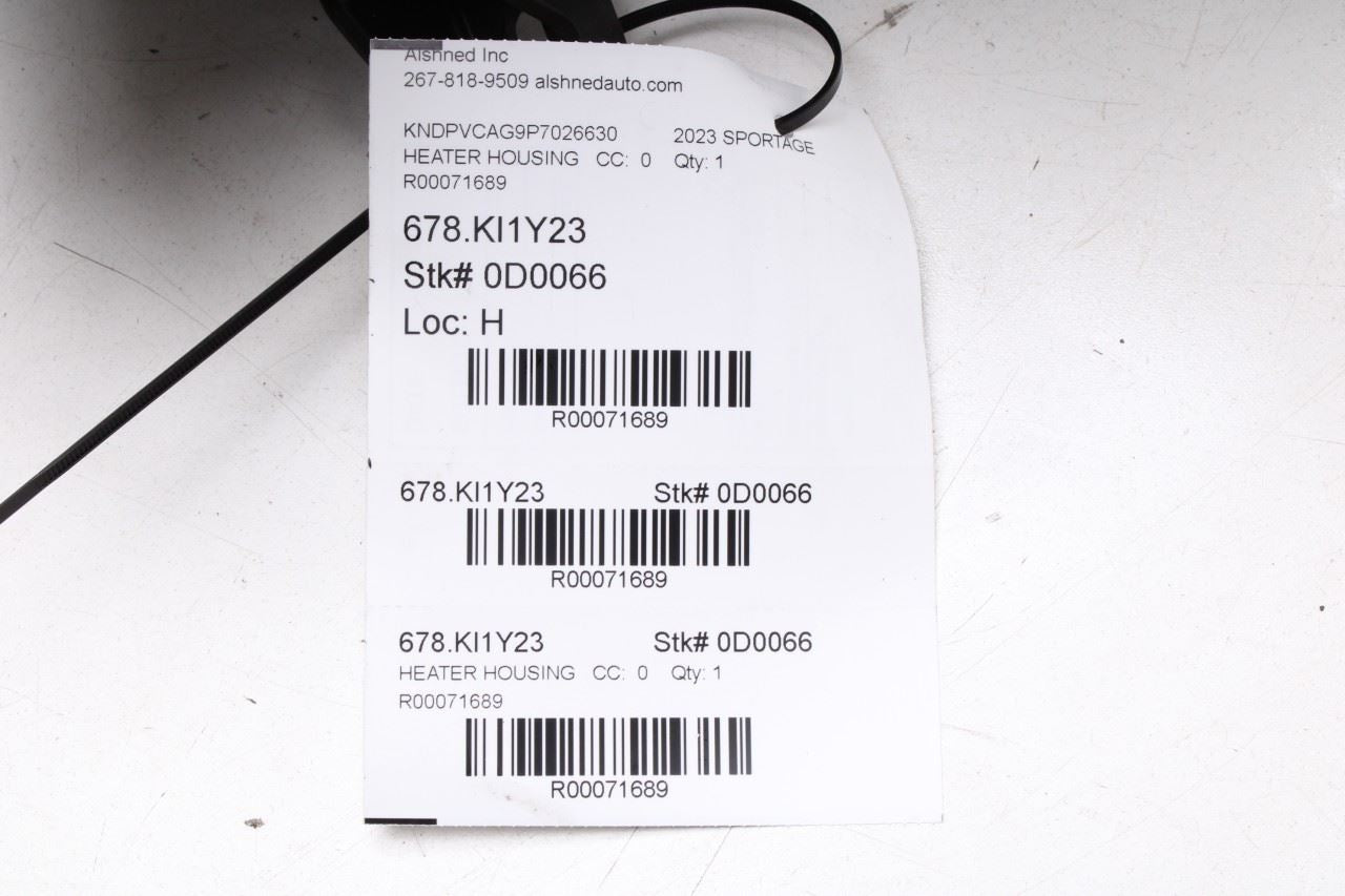 2023-2025 Kia Sportage Hybrid EX 1.6L HVAC Heater Blower Housing Box 97205-CH010 - Alshned Auto Parts