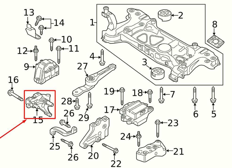 2014-22 Volkswagen Passat SE Front Right Engine Support Mount Bracket 06K199207A - Alshned Auto Parts