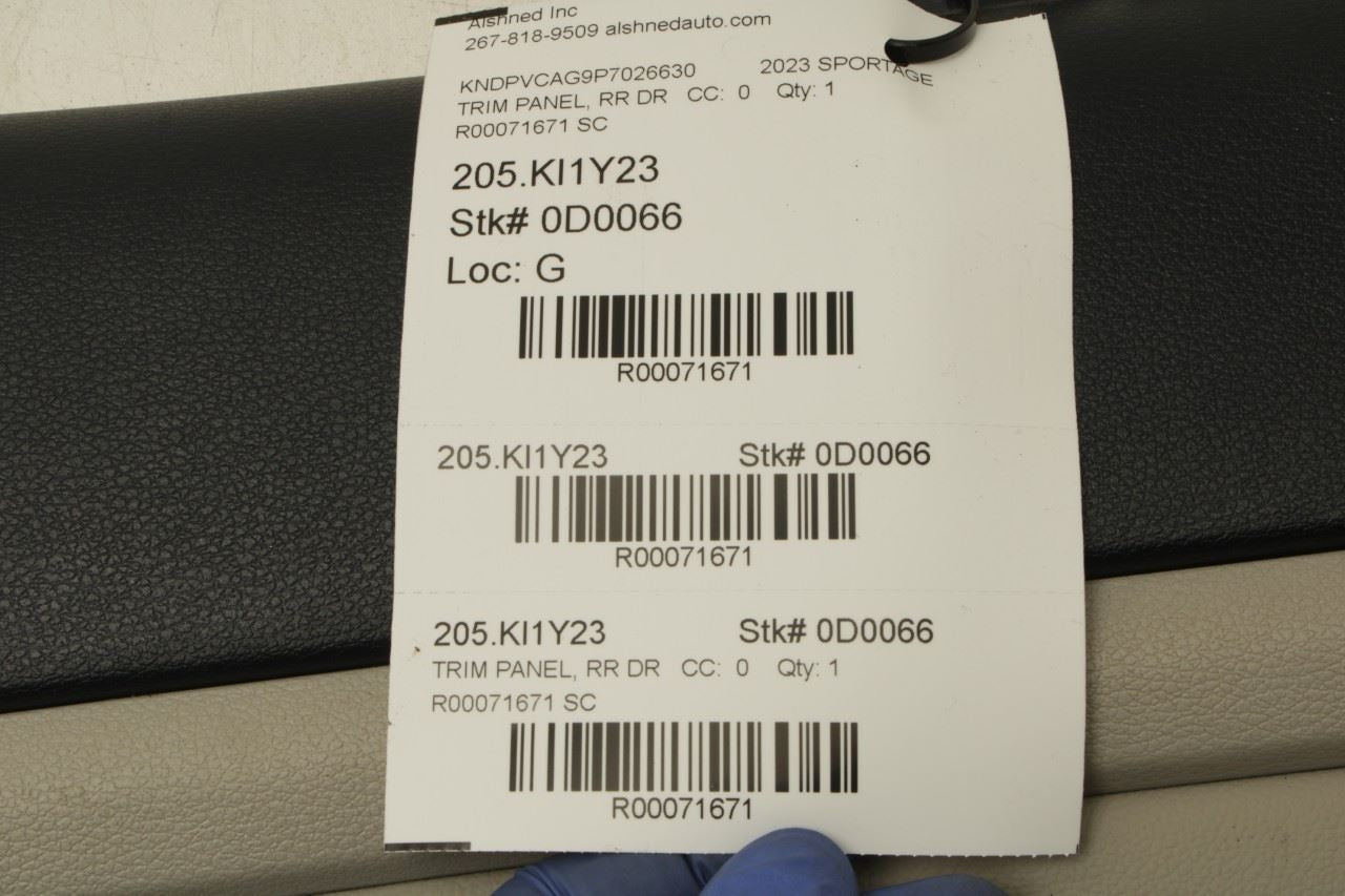 2023-25 Kia Sportage Hybrid EX Rear Right Door Trim Panel 83308-P1420-BP8 *ReaD* - Alshned Auto Parts
