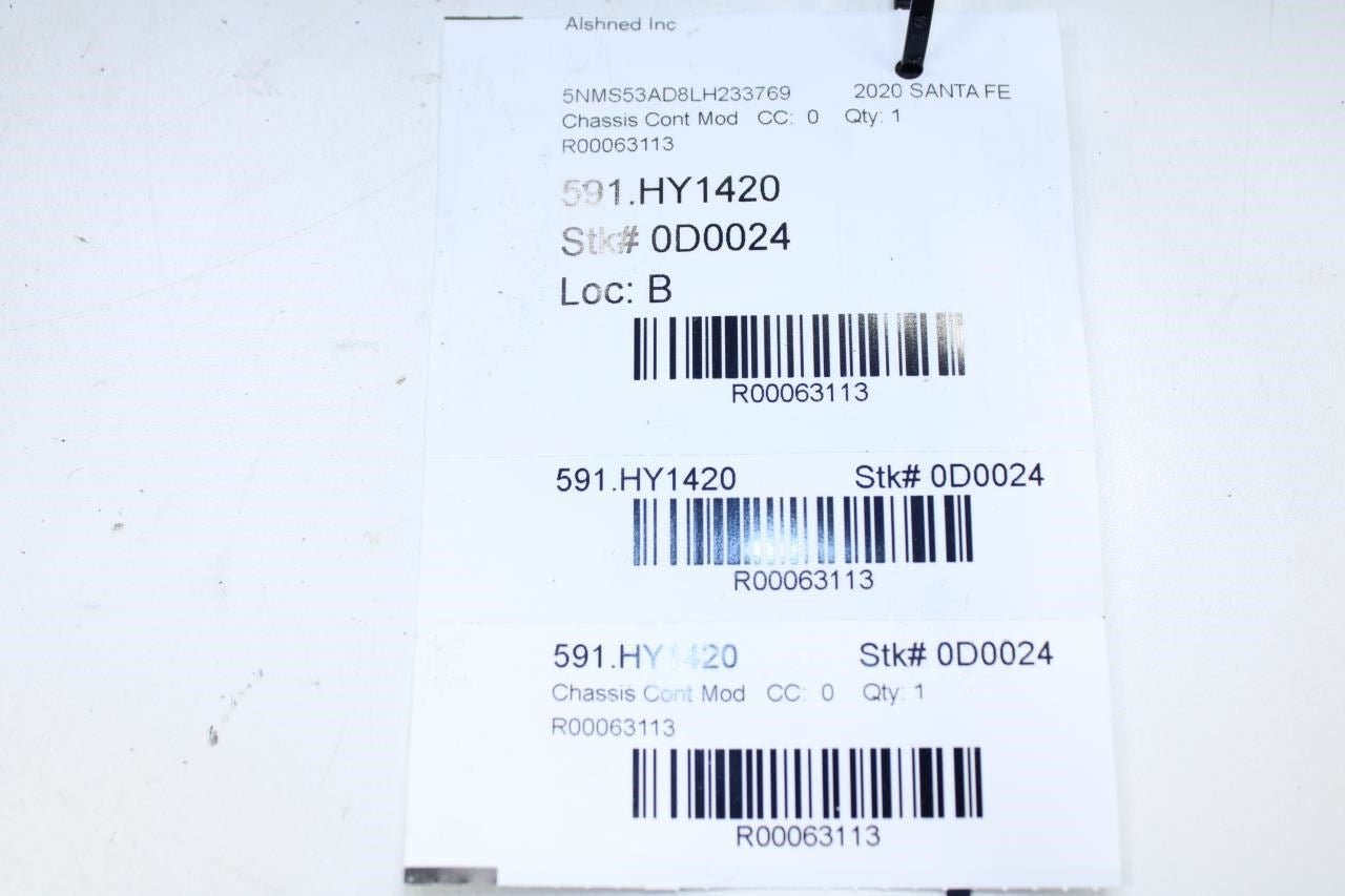 2019-2020 Hyundai Santa Fe Limited Ignition Relay Box Control Module 91940-S1020 - Alshned Auto Parts