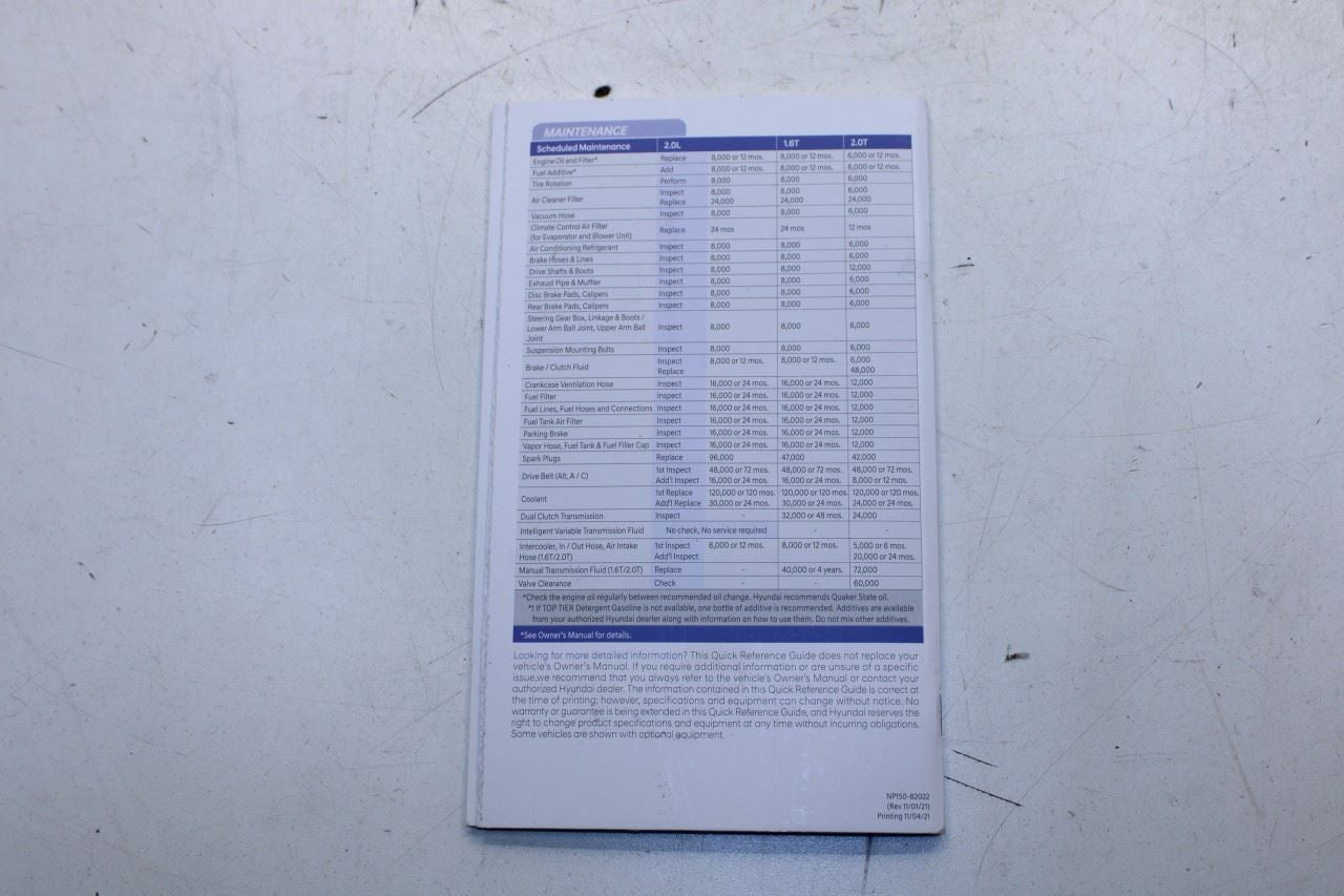 2022 Hyundai Elantra SEL Owners Manual Set NOAO-EU231 OEM - Alshned Auto Parts