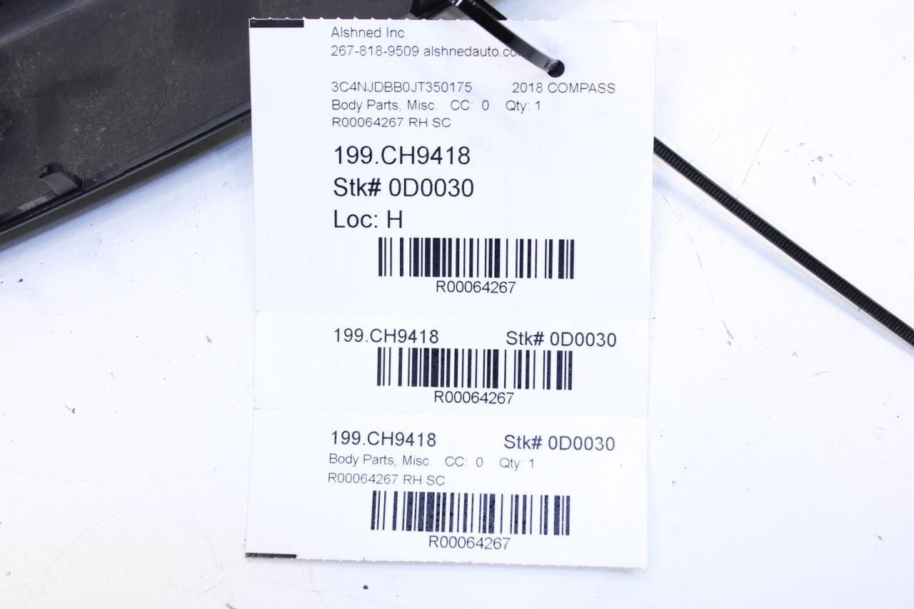 2017-25 Jeep Compass Latitude Front Right Wheel Fender Flare Molding 5UP10TRMAB - Alshned Auto Parts