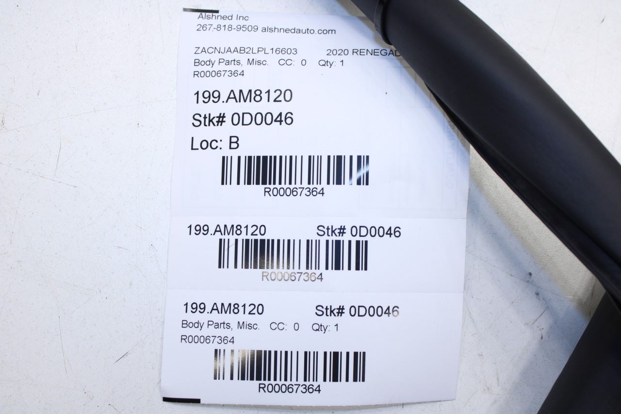 2015-2023 Jeep Renegade Rear Left Driver Door Weatherstrip On Body 68339130AA - Alshned Auto Parts