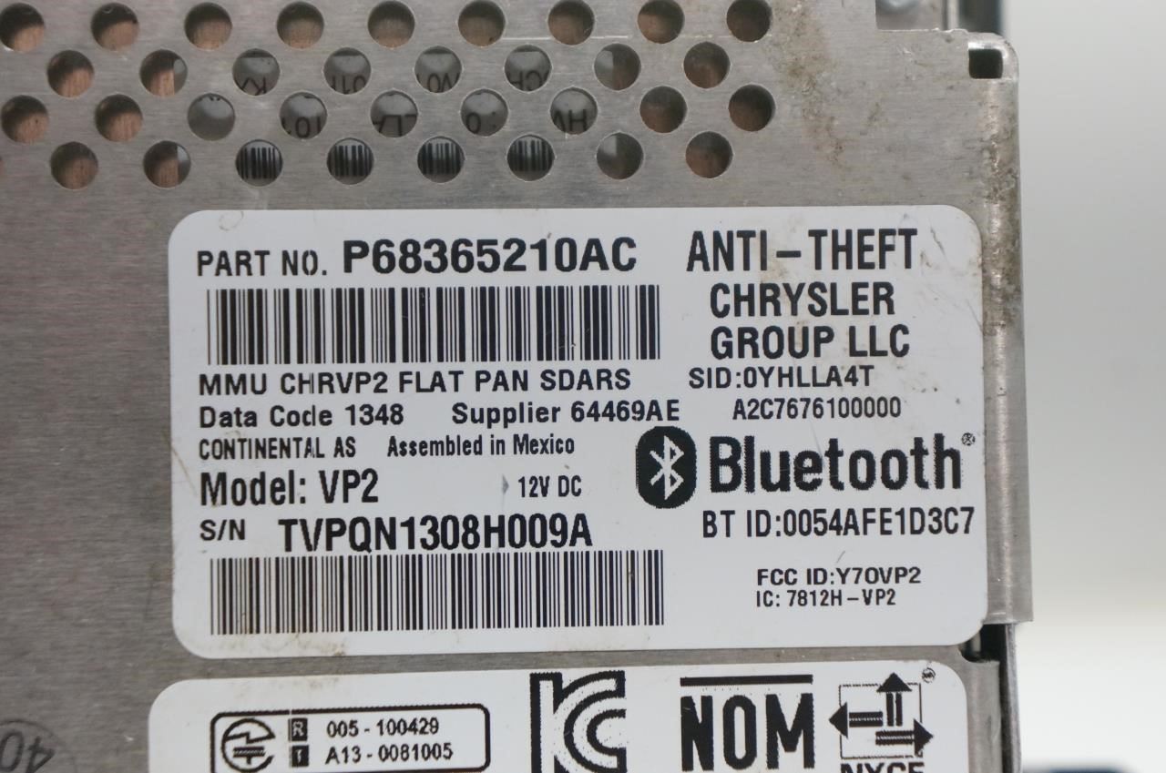 2013-2016 Ram 1500 Audio Radio Receiver Uconnect w/ 5'' Display 68365210AC OEM - Alshned Auto Parts