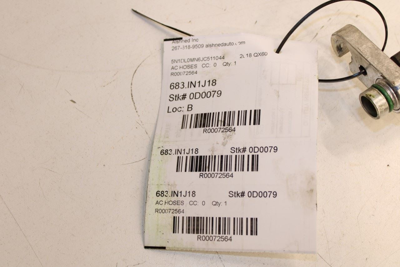 2016-2020 Infiniti QX60 3.5L FWD AC Conditioning Suction Flexible Low Hose Line - Alshned Auto Parts