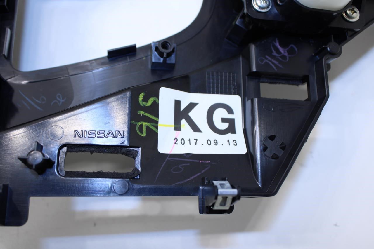 17-20 Infiniti Q50 Luxe RWD Console Shifter Trim Panel w/ Switch 96941-6HJ1C OEM - Alshned Auto Parts