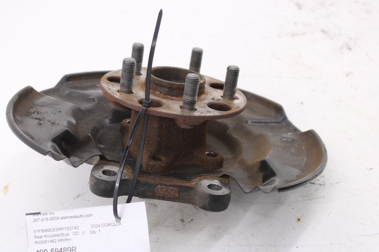 22-24 Toyota Corolla LE FWD Rear Right Side Bearing Hub w/ Disc Brake Dust Cover4
