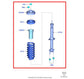 2015-17 Ford F150 Platinum RWD Front Side Shock Strut Absorber FL34-18045-BC OEM - Alshned Auto Parts