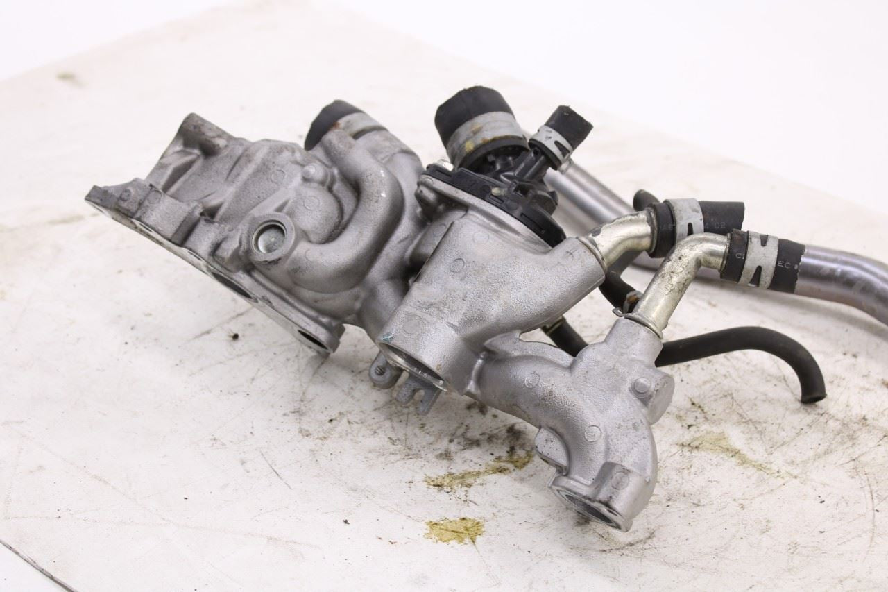 2015-20 Acura TLX Tech 3.5L Engine Coolant Water Thermostat Housing w/ Hose Tube7