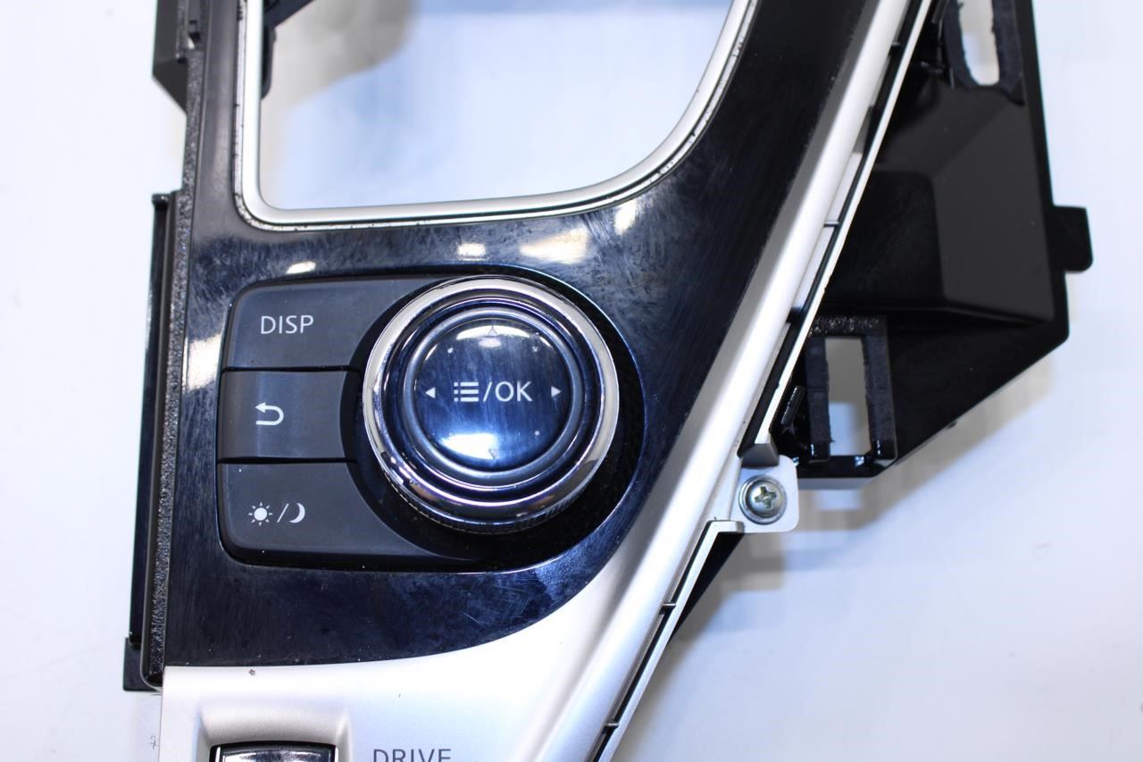 17-20 Infiniti Q50 Luxe RWD Console Shifter Trim Panel w/ Switch 96941-6HJ1C OEM - Alshned Auto Parts