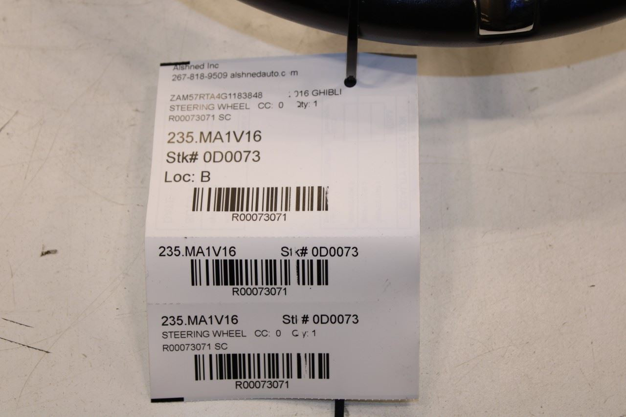 2014-21 Maserati Ghibli S Q4 3.0L AWD Steering Wheel Leather w/ Control Buttons - Alshned Auto Parts