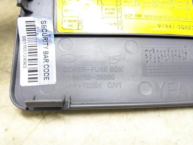 2011-2015 Hyundai Sonata Front Left Dashboard Fuse Box Lid Cover 84758-3S00 OEM - Alshned Auto Parts