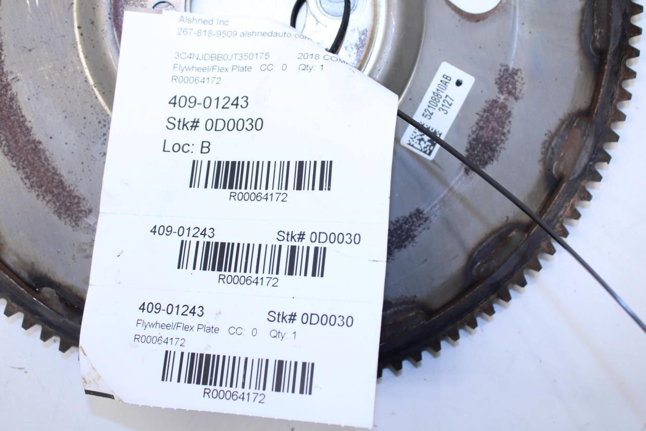 17-22 Jeep Compass Latitude 2.4L 4WD Transmission Flywheel Flexplate 52108810AB - Alshned Auto Parts
