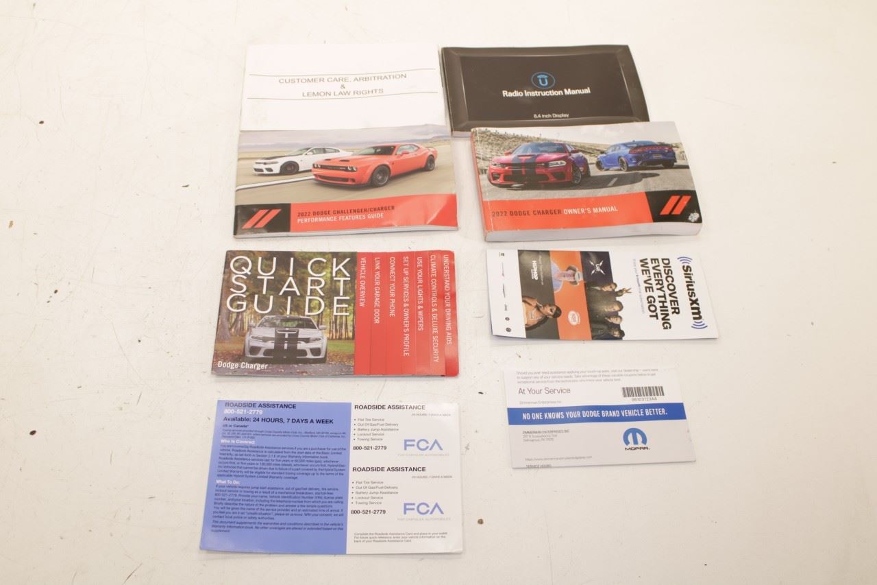 2022 Dodge Charger GT AWD Owners Manual Set with Case 68564677AA OEM - Alshned Auto Parts
