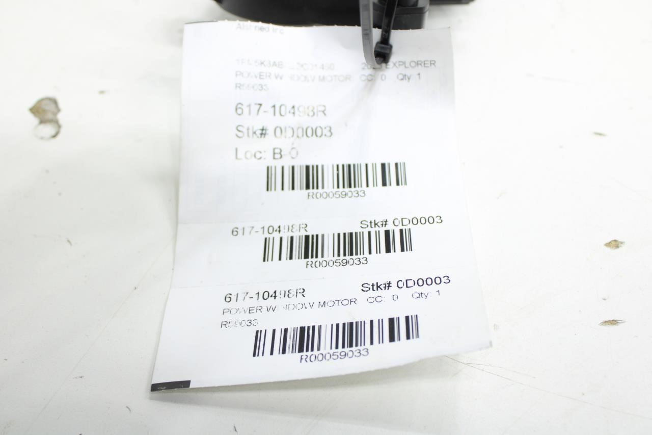 2020-2025 Ford Explorer Police RR RH Door Window Regulator Motor LB5Z-5823394-A - Alshned Auto Parts