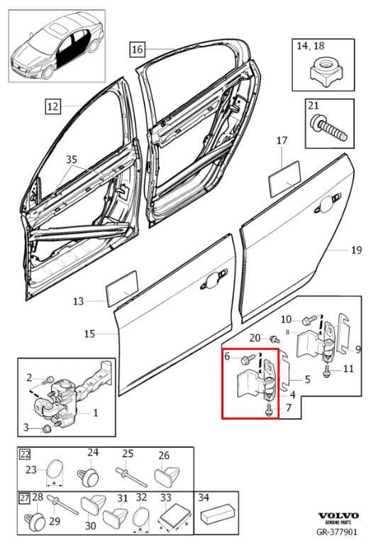 2015-18 Volvo S60 T5 Premier Front Left Door Hinge Upper and Lower Pair 31218520 - Alshned Auto Parts