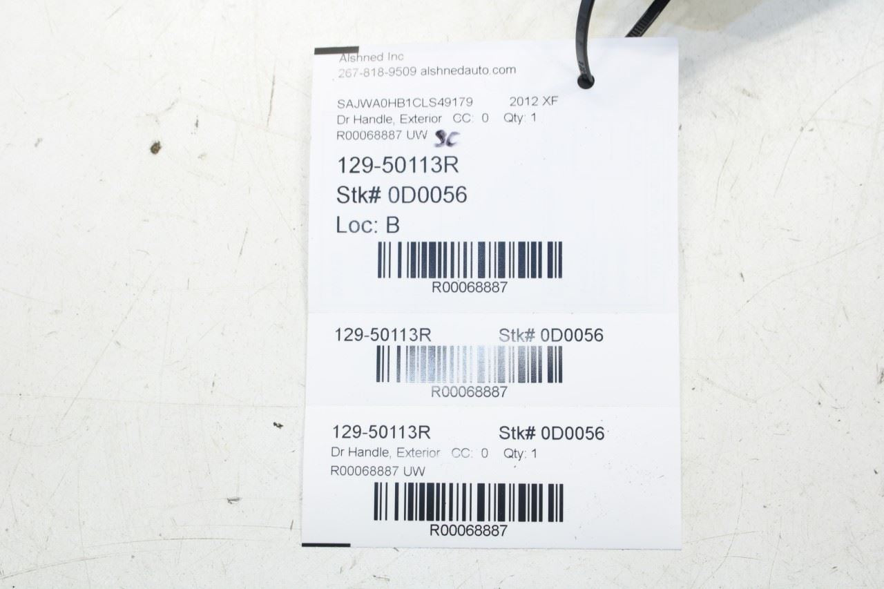 2010-15 Jaguar XF Portfolio 5.0L Front Passenger Right Side Door Exterior Handle - Alshned Auto Parts