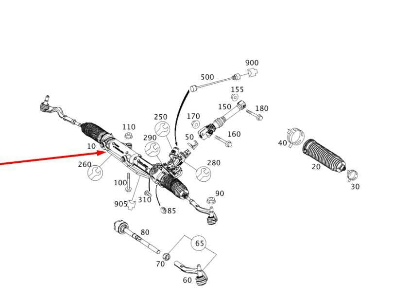 10-11 Mercedes-Benz E 350 Luxury 4Matic Steering Gear Rack and Pinion 21246018001