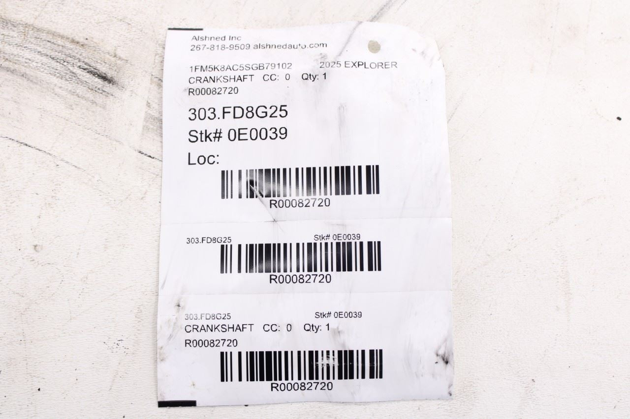 20-26 Ford Explorer Interceptor 3L Engine Motor Crankshaft 40 Miles L1MZ-6303-D11